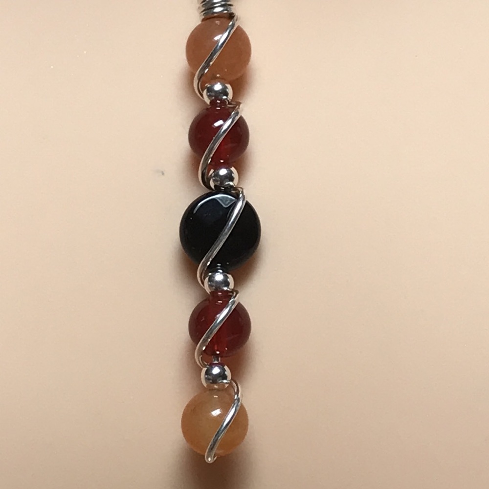 Solar Eclipse- Onyx, Red Agate,Orange Aventurine … - image 6